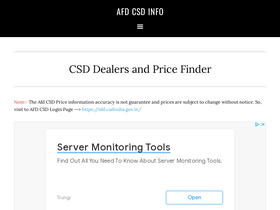 'afdcsdinfo.in' screenshot