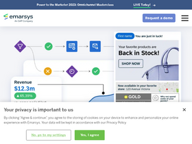 'emarsys.com' screenshot