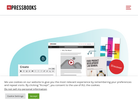 'pressbooks.com' screenshot