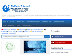 'kalimbatabs.net' screenshot