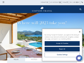 'simpsontravel.com' screenshot
