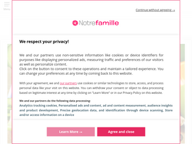 'notrefamille.com' screenshot