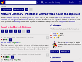 'verbformen.com' screenshot