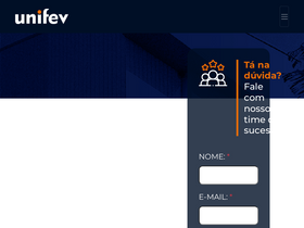 'unifev.edu.br' screenshot