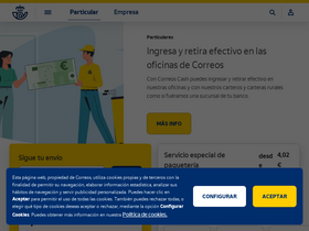 'correos.es' screenshot