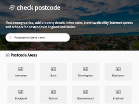 'checkpostcode.uk' screenshot