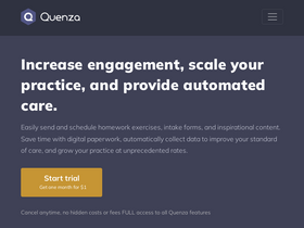 'quenza.com' screenshot