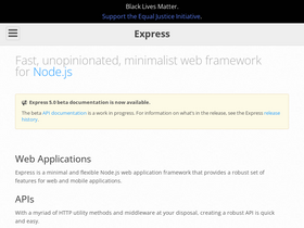 'expressjs.com' screenshot