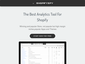'shopifyspy.com' screenshot