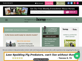'horseillustrated.com' screenshot