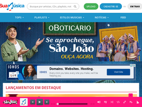 'suamusica.com.br' screenshot