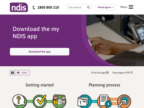 'ndis.gov.au' screenshot