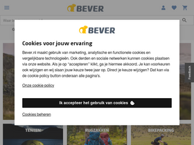 'bever.nl' screenshot