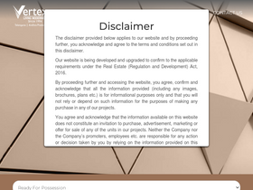 'vertexhomes.com' screenshot