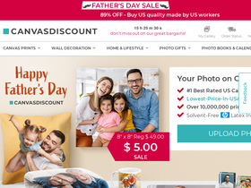 'canvasdiscount.com' screenshot