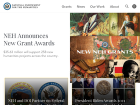 'neh.gov' screenshot