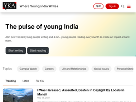 'youthkiawaaz.com' screenshot