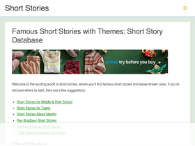 'shortstoryguide.com' screenshot