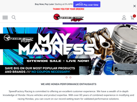 'speedfactoryracing.net' screenshot