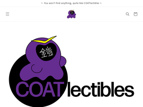 coatlectibles.com homepage screenshot