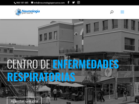 'neumologiaperuana.com' screenshot