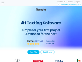 'trumpia.com' screenshot