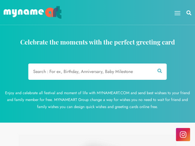 'mynameart.com' screenshot