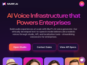 Murf - Elevate content with lifelike AI voiceovers in 20+ languages and voice cloning.