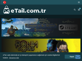 'etail.com.tr' screenshot