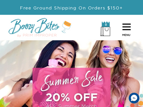 boozybites.com homepage screenshot