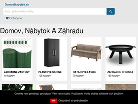 'domovnabytek.sk' screenshot