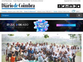 'diariocoimbra.pt' screenshot