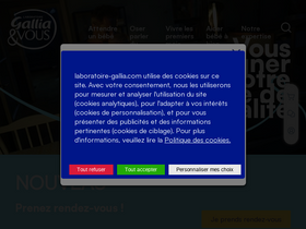 'laboratoire-gallia.com' screenshot