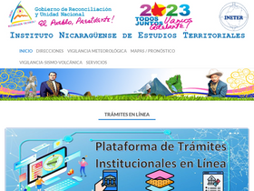 'cambioclimatico.ineter.gob.ni' screenshot