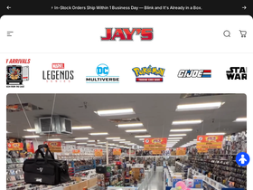 Jay's Toys And Games website screenshot