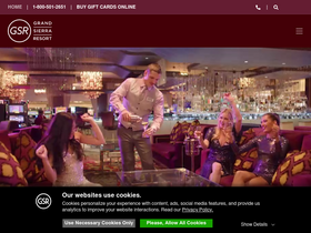 'grandsierraresort.com' screenshot