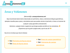 'areasyvolumenes.net' screenshot