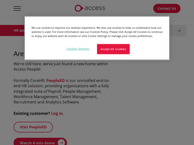 'corehr.com' screenshot