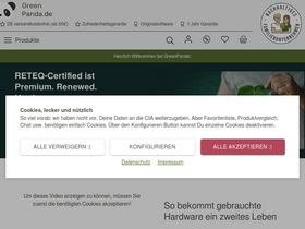 'greenpanda.de' screenshot