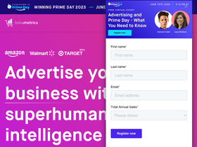 'teikametrics.com' screenshot