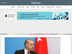 'tuairisc.ie' screenshot