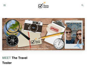'thetraveltester.com' screenshot