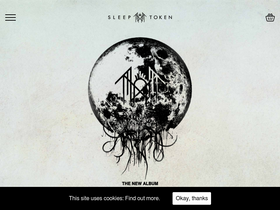 'sleep-token.com' screenshot