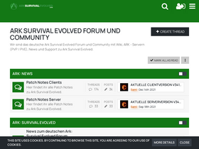 'arksurvivalevolved.zone' screenshot