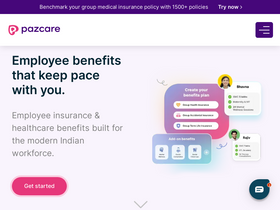 'pazcare.com' screenshot
