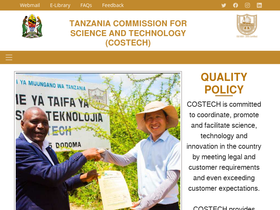 'costech.or.tz' screenshot