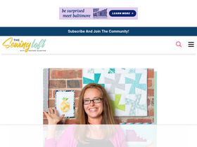 'thesewingloftblog.com' screenshot