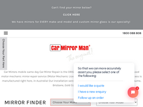 carmirrors.com.au homepage screenshot