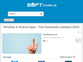 'softfamus.com' screenshot