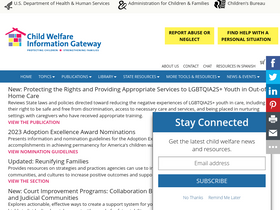 'childwelfare.gov' screenshot